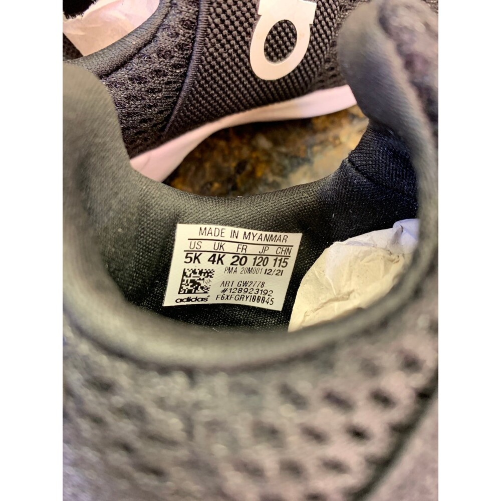 Adidas Lite Racer Adapt 4.0 Toddler Sneakers - Black/White - 5K - NEW - Picture 7 of 7